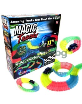 Детска светеща писта за коли Magic Tracks - 220 части
